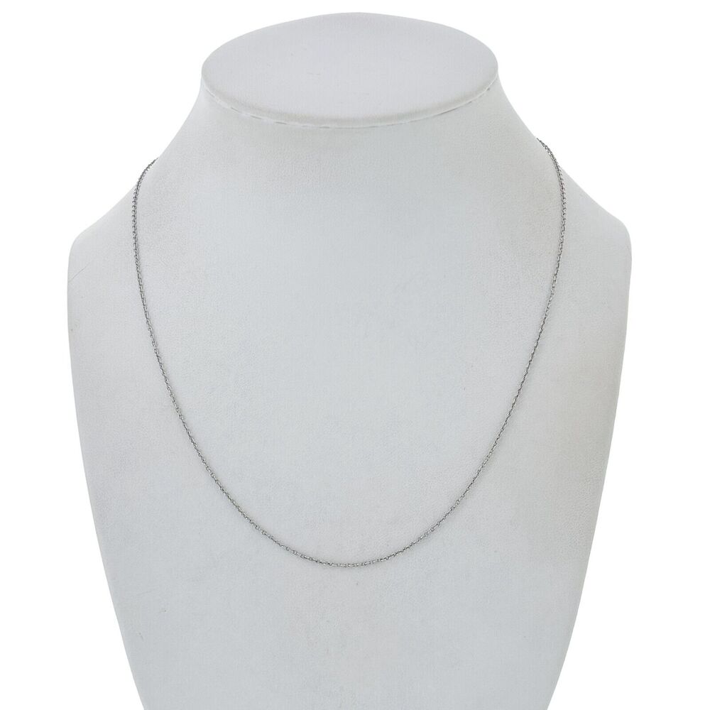 Vintage Sterling Silver 925 Cable Chain Necklace 18"